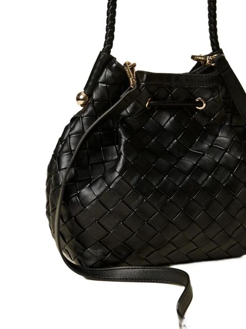 TWINSET interwoven bucket bag - Black