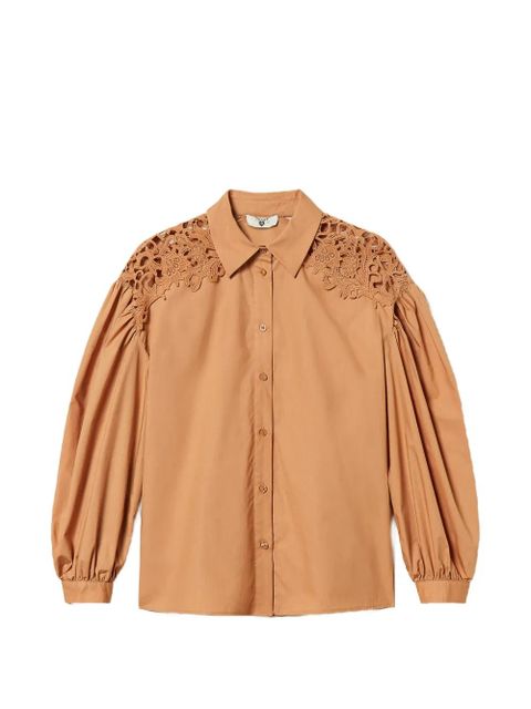 TWINSET balloon-sleeve shirt - Neutrals - zdjęcie produktu nr 1