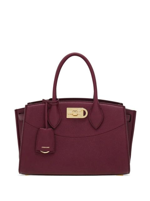 Ferragamo new studio soft bag (M) - Red - zdjęcie produktu nr 1