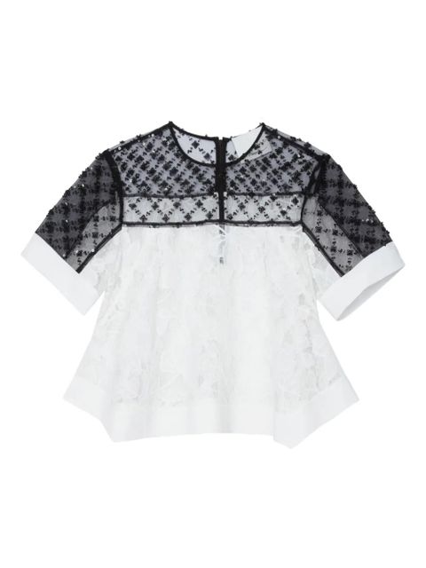 3.1 Phillip Lim beaded lace top - White - zdjęcie produktu nr 1