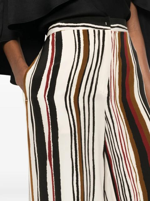 Max Mara striped trousers - White