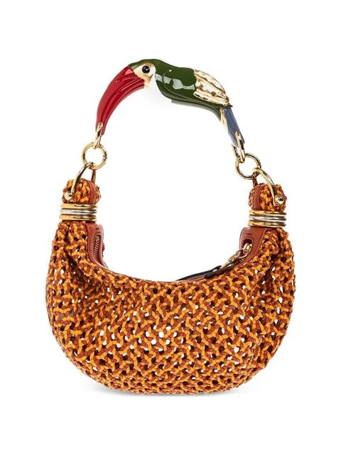 Chloé woven leather tote bag - Orange - zdjęcie produktu nr 2