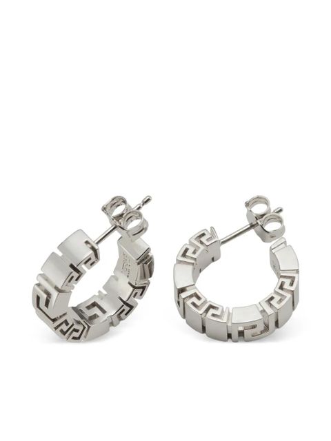 Versace Greek brass earrings - Silver - zdjęcie produktu nr 2