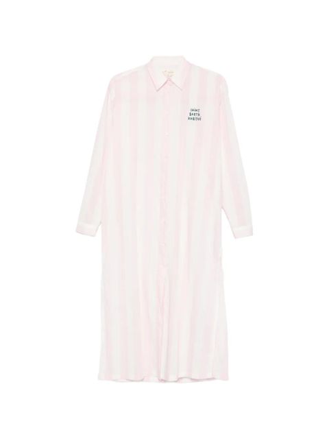 MC2 Saint Barth Adeline striped shirt midi dress - Pink - zdjęcie produktu nr 1