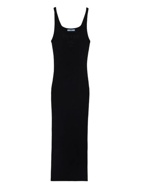 Prada ribbed midi dress - Black - zdjęcie produktu nr 1