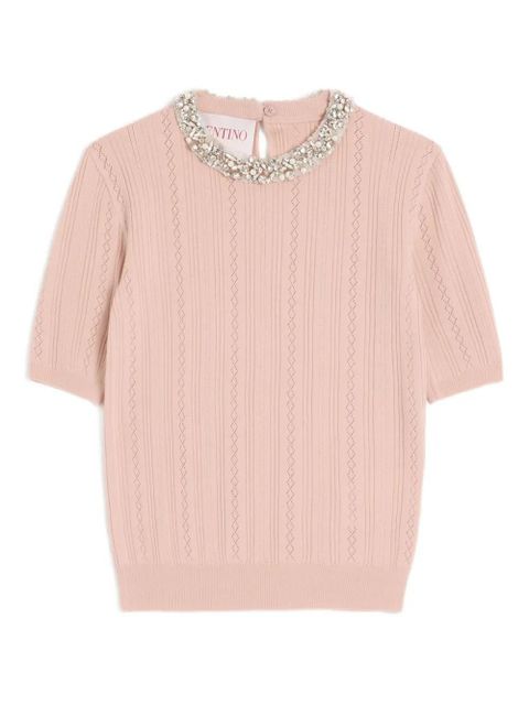 Valentino Garavani embroidered T-shirt - Pink