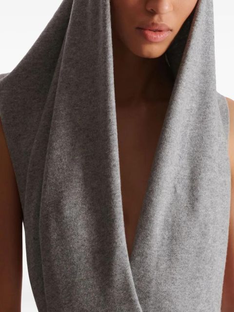 Balmain hooded draped bodysuit - Grey - zdjęcie produktu nr 2