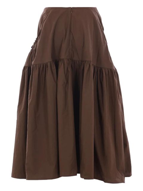 Cecilie Bahnsen bow-detail maxi skirt - Brown - zdjęcie produktu nr 2