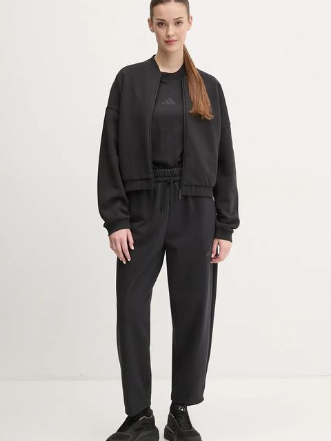 adidas spodnie dresowe Essentials damskie kolor czarny gładkie JD9974 - zdjęcie produktu nr 2