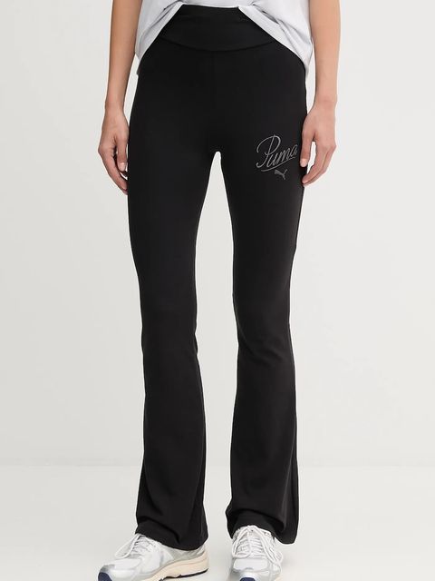 Puma legginsy damskie kolor czarny z aplikacją 688075 - zdjęcie produktu nr 1