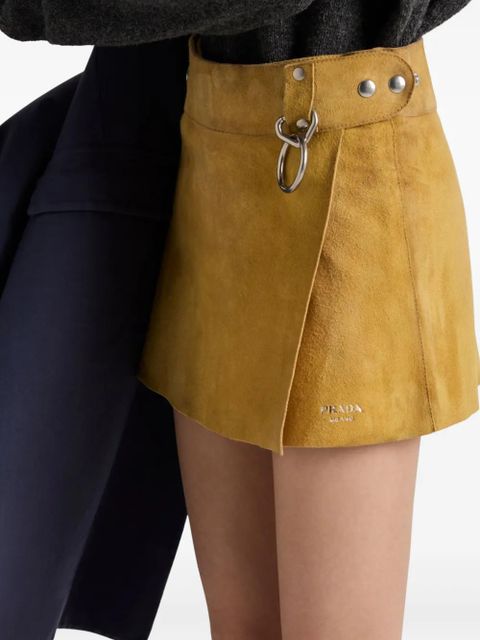 Prada suede miniskirt - Yellow - zdjęcie produktu nr 2