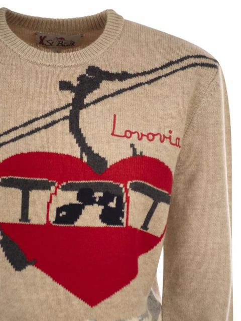 MC2 Saint Barth New Queen embroidered crew-neck sweater - Neutrals - zdjęcie produktu nr 1