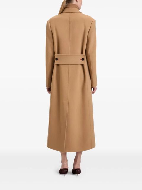 Victoria Beckham double-breasted wool coat - Brown