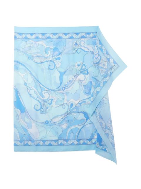 PUCCI orchid-print sarong - Blue - zdjęcie produktu nr 1