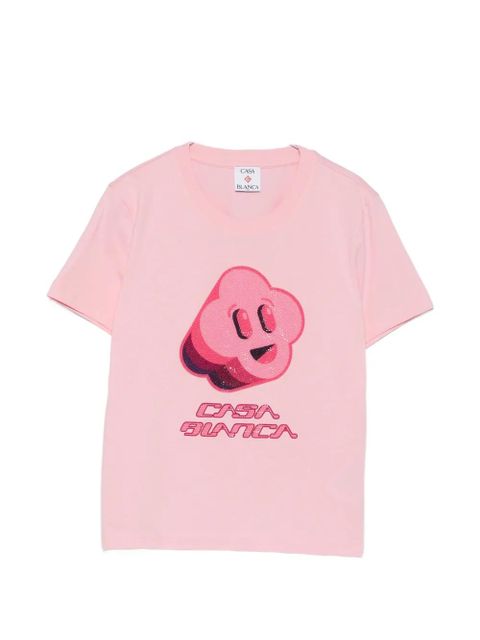 Casablanca graphic-print T-shirt - Pink - zdjęcie produktu nr 1