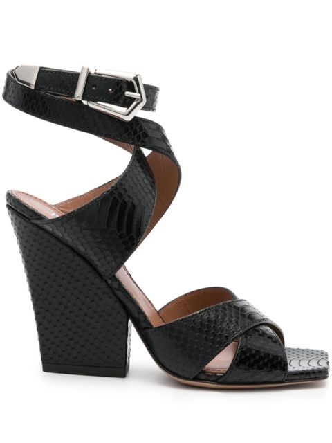 Paris Texas Arizona 100mm leather sandals - Black - zdjęcie produktu nr 1