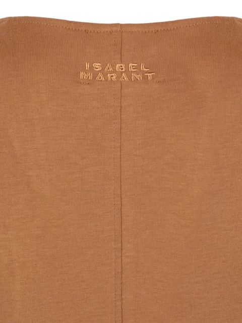 ISABEL MARANT draped cotton top - Neutrals - zdjęcie produktu nr 2