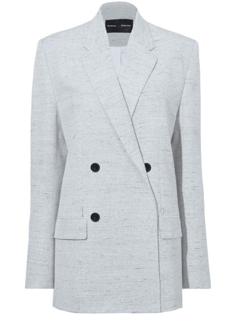 Proenza Schouler Hadley mélange-effect blazer - Grey - zdjęcie produktu nr 1