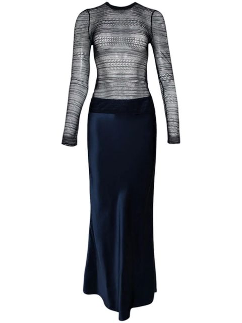 Christopher Esber Refraction silk maxi dress - Blue - zdjęcie produktu nr 1