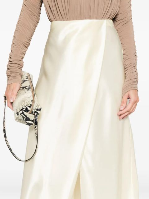 KHAITE Demi midi skirt - Yellow