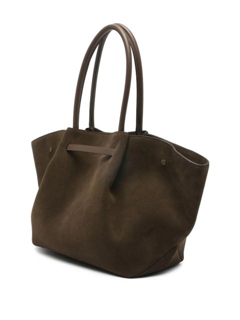 DeMellier gold-tone suede tote bag - Brown