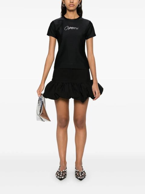 Coperni crystal embellished-logo T-shirt - Black