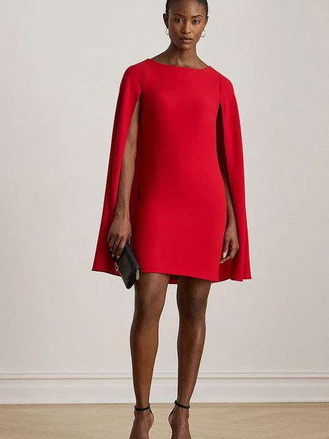 Lauren Ralph Lauren sukienka kolor czerwony mini dopasowana 253980921 - zdjęcie produktu nr 1