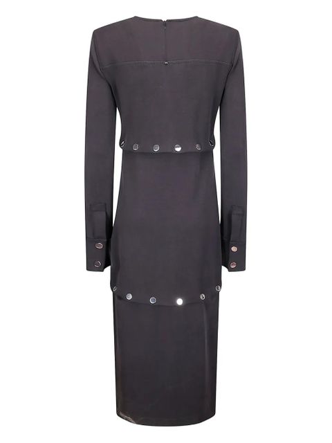 Sportmax Canzone button midi dress - Black