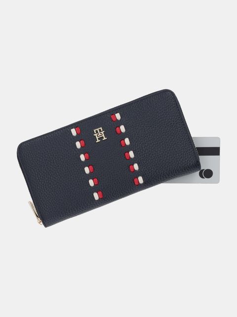 Tommy Hilfiger portfel damski kolor granatowy AW0AW18133