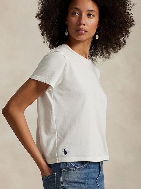 Polo Ralph Lauren t-shirt damski kolor biały 211967102