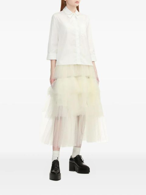 Simone Rocha pearl-embellished shirt - White - zdjęcie produktu nr 2