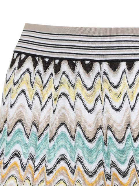 Missoni zigzag-knit trousers - Neutrals
