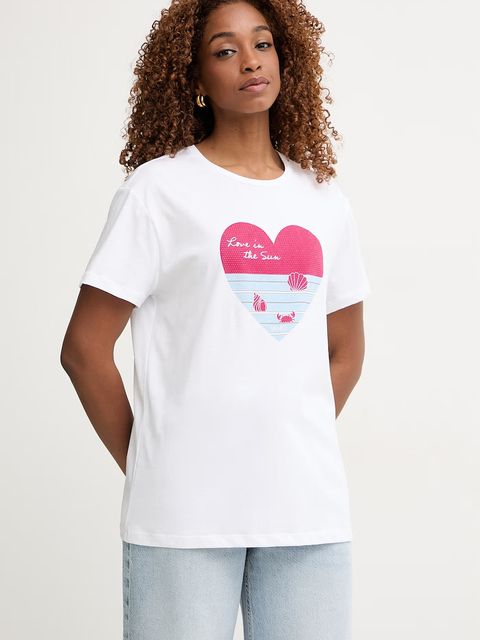 Liu Jo T-shirt damski bawełniany - zdjęcie produktu nr 1