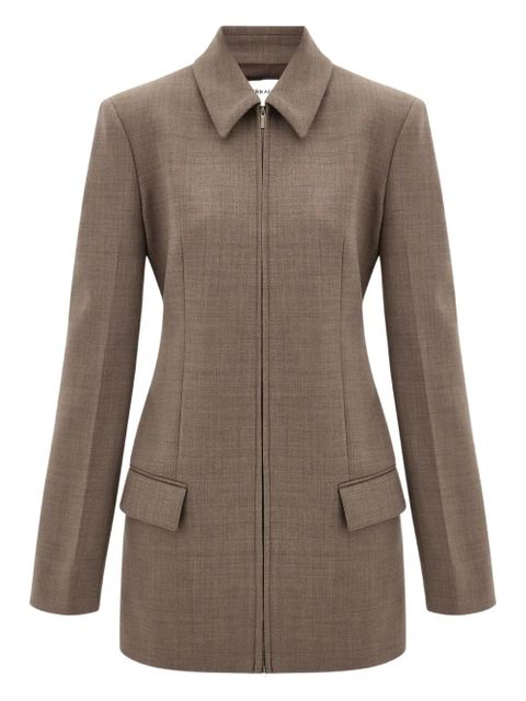 Ferragamo zip-fastening blazer - Brown - zdjęcie produktu nr 1