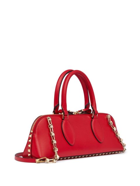 Valentino Garavani Rockstud E/W leather handbag - Red