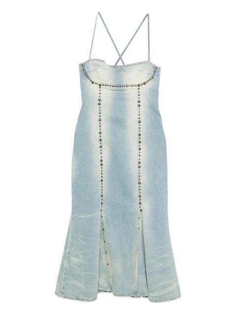 Blumarine studded slit dress - Blue - zdjęcie produktu nr 1