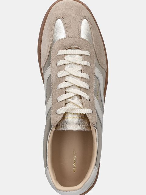 Gant sneakersy skórzane Cuzima damskie kolor złoty 31531043