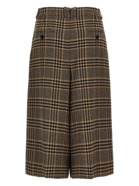 Saint Laurent Prince of Wales check trousers - Brown - zdjęcie produktu nr 2