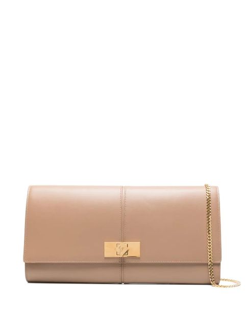 Giuseppe Zanotti leather clutch bag - Brown - zdjęcie produktu nr 1