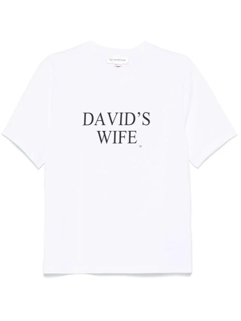 Victoria Beckham David's Wife T-shirt - White - zdjęcie produktu nr 1
