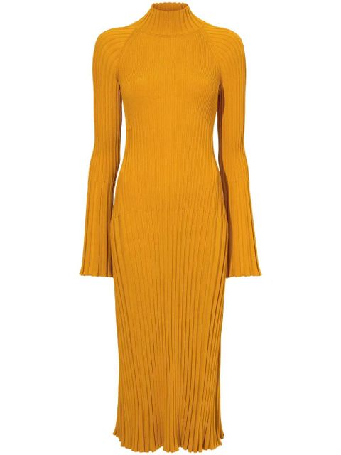 Proenza Schouler roll-neck ribbed midi dress - Orange - zdjęcie produktu nr 1