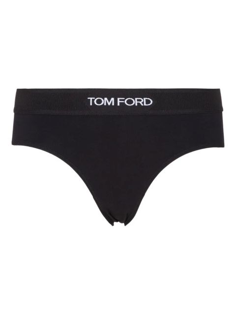 TOM FORD logo-detail thongs - Black - zdjęcie produktu nr 1