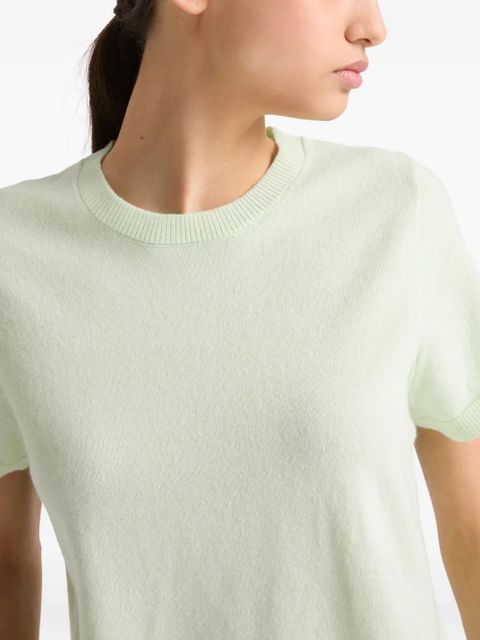 Yves Salomon fine-knit T-shirt - Green
