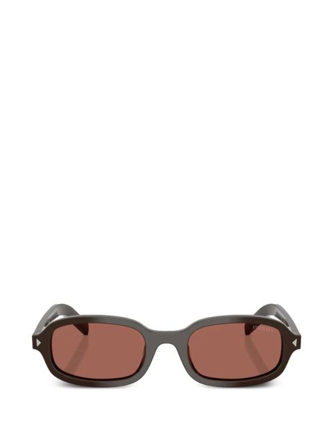 Prada Eyewear rectangle-frame sunglasses - Brown - zdjęcie produktu nr 1