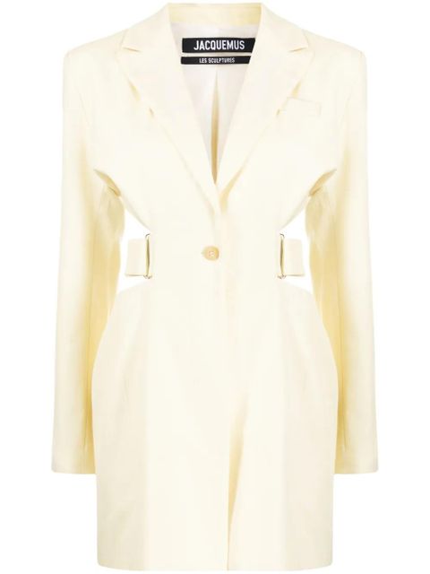 Jacquemus La Robe Bari blazer minidress - Yellow - zdjęcie produktu nr 1