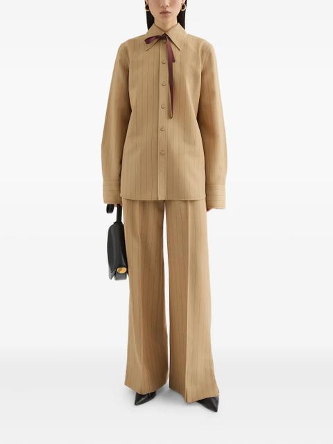 Jil Sander pinstriped trousers - Neutrals - zdjęcie produktu nr 2