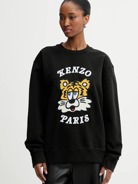 Kenzo bluza bawełniana x Verdy kolor czarny z aplikacją FF58SW2394MF.99J
