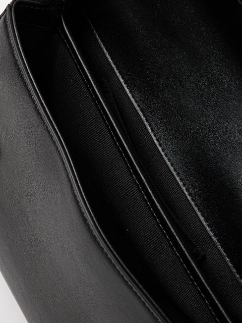 Karl Lagerfeld torebka skórzana kolor czarny A1W30170