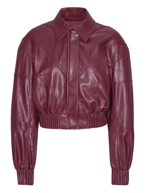 ROTATE BIRGER CHRISTENSEN angular-panelling bomber jacket - Red - zdjęcie produktu nr 1