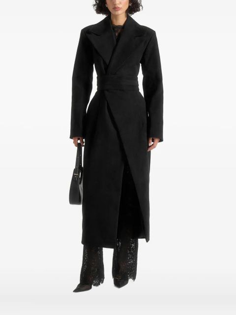 Manière De Voir Esma asymmetric single-breasted coat - Black - zdjęcie produktu nr 1